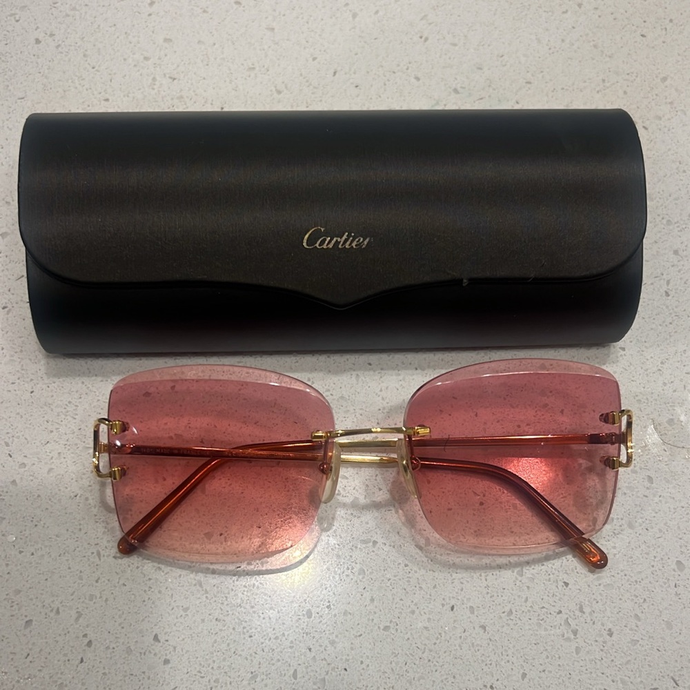 Cartier Gradient Pink Sunglasses